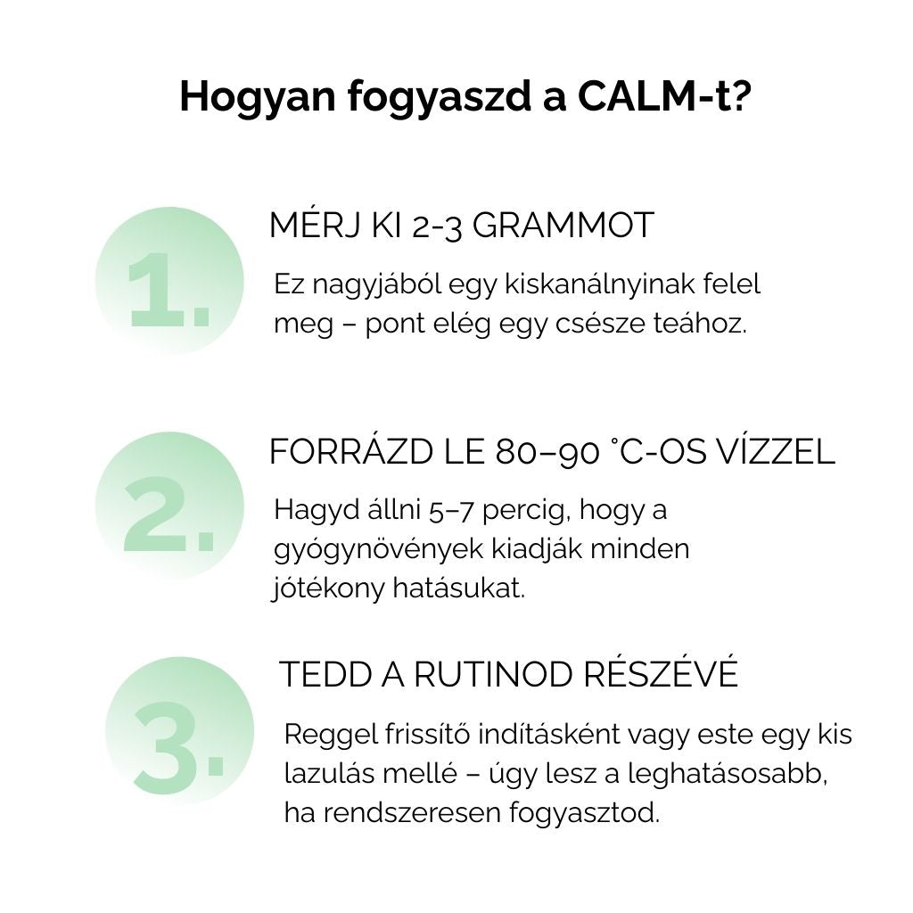 Nuvina CALM - Női ciklus gyógytea keverék (17–28. nap, Luteális fázis, nyugalomért) - 50g (20 adag)