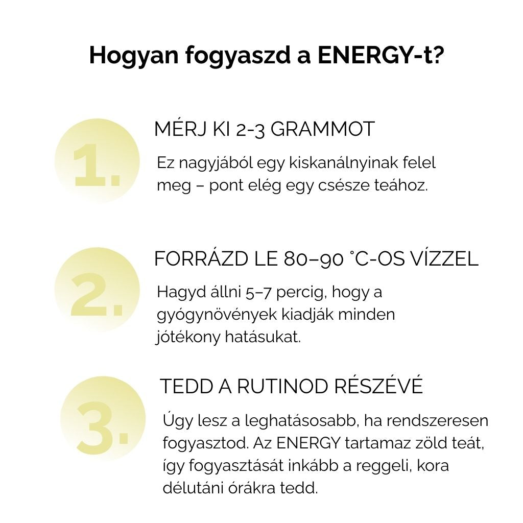 Nuvina ENERGY – Női ciklus gyógytea (6-13. nap, Tüszőfázis, frissességért) - 50g (20 adag)