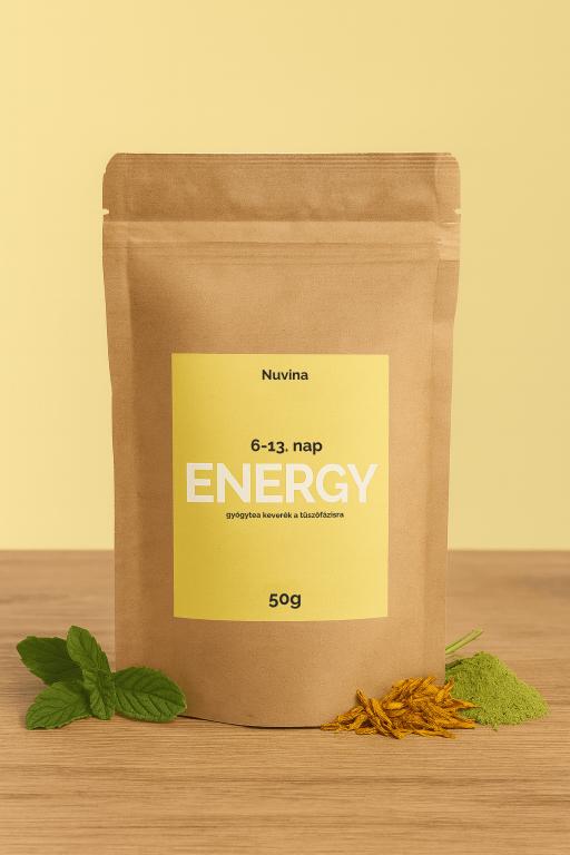 Nuvina ENERGY – Női ciklus gyógytea (6-13. nap, Tüszőfázis, frissességért) - 50g (20 adag)