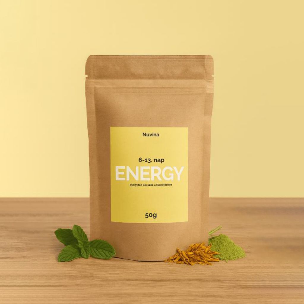 Nuvina ENERGY – Női ciklus gyógytea (6-13. nap, Tüszőfázis, frissességért) - 50g (20 adag)